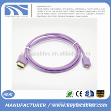 Kuyia Brand Hot sell beautiful 1.4v Micro HDMI TO HDMI Male to Male Cable